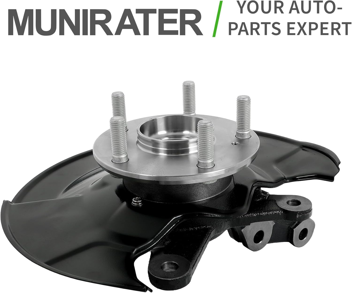 munirater 2PCS Front Steering Knuckles & Wheel Bearing Hub Replacement for 2006-2011 Civic