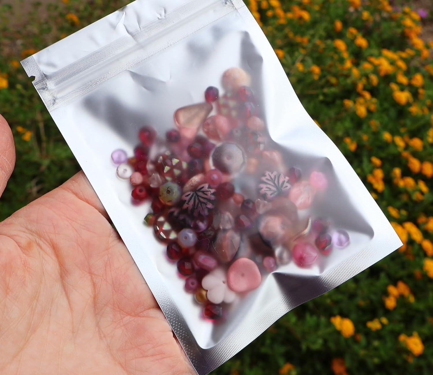 Czech Glass Beads – Whisper Pink Color Palette, 50g for Jewelry Making | Professional Beading Supplies - Image 2