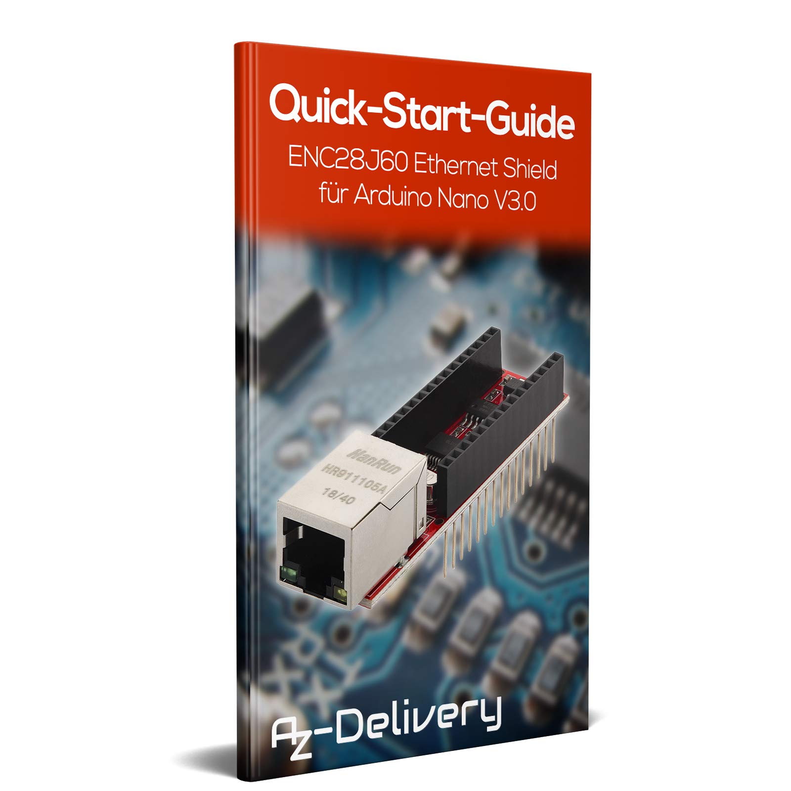 Arduino Nano 3.0 ENC28J60 Ethernet Shield Board Microchip LAN SPI IOT İnternet Haberleşme Alıcı Verici İletişim Ağ Network Modülü Webserver RJ45