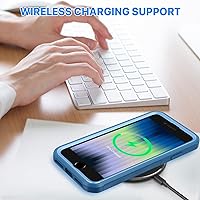 Vista 8 de CENHUFO Funda de privacidad para iPhone SE 2022 3ª / iPhone SE 2020 2ª / iPhone 8/7, funda de cuerpo completo con protector de pantalla de vidrio