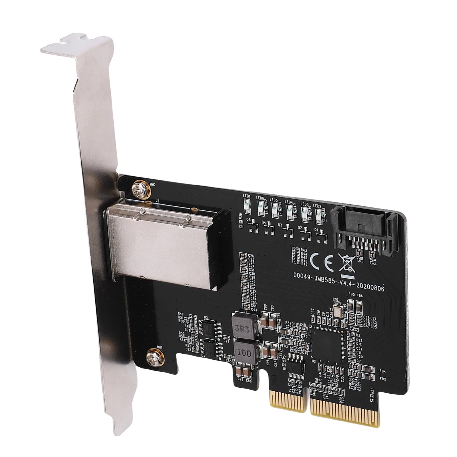 Luocute PCIE X4 do Małej Karty Tablicy SAS, 5 Gb/S dużą prędkością, pojemność 64TB, 5 Redundantnych Trybów Macierzy Dysku, Stabilne i Szybkie, Obsługuje PCIE X4, S A T A III Porty