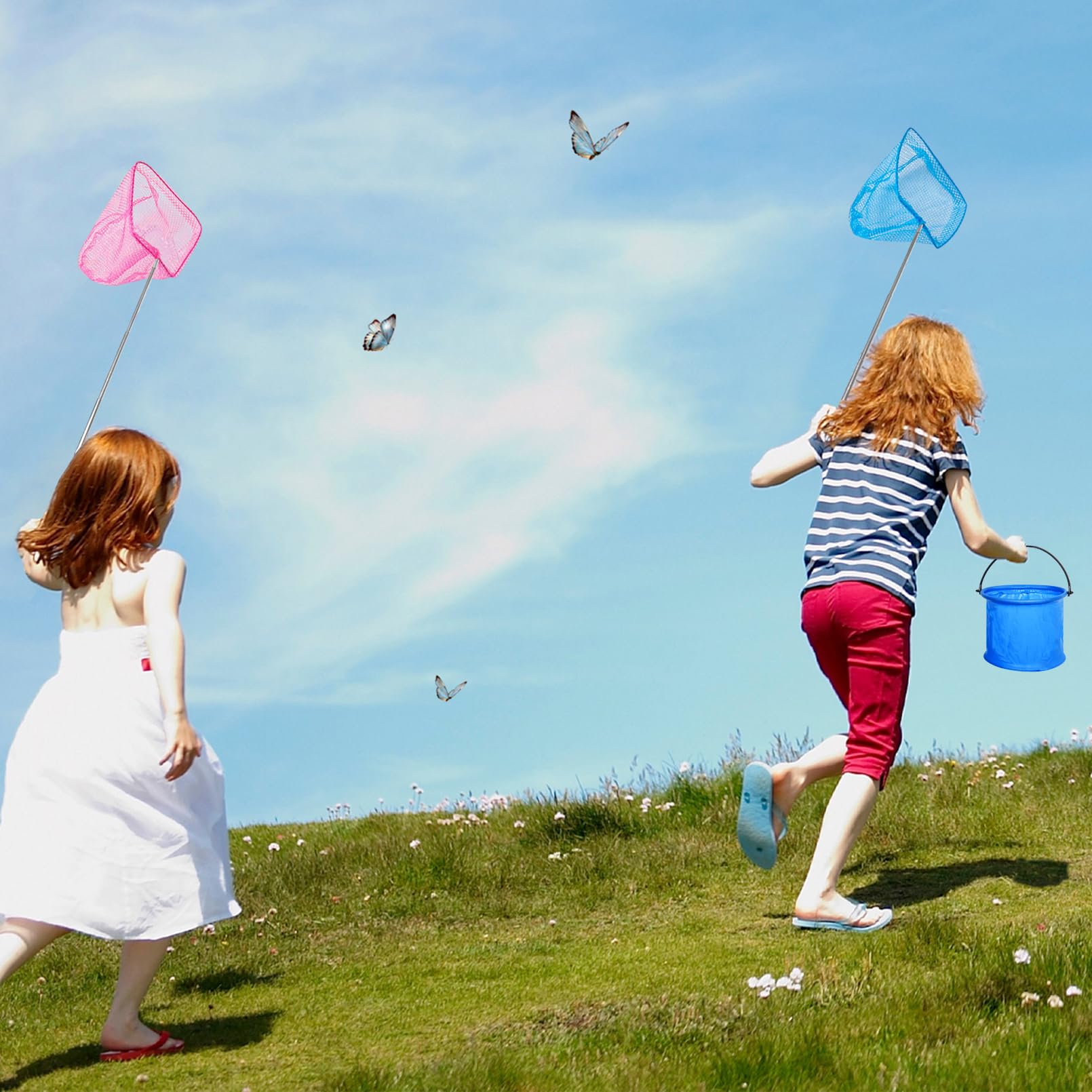 Alasum 10 Retine Da Pesca Per Bambini - Giocattoli Da Spiaggia E Stagno In Plastica Colorata - 2