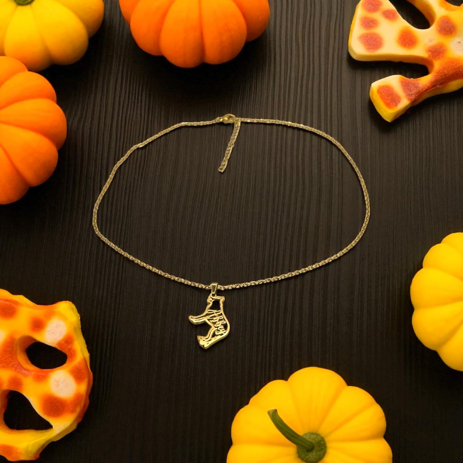 18K PVD Gold Plated Stainless Steel Dog Pendant Necklace, 45cm Chain with 5cm Extension, Fashion Jewelry - Image 8