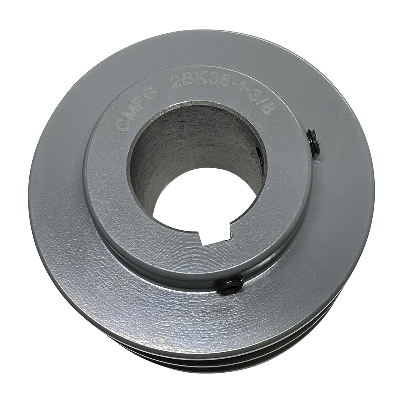 2BK36-1-3/8, 2BK36138 v Belt Pulley,3.75 inch OD, 1 3/8 Inch Bore,Cast Iron Material, BK Double Groove Mechanical v-Belt Pulleys for "4L" or "A" Belts and "5L" or "B" Belts
