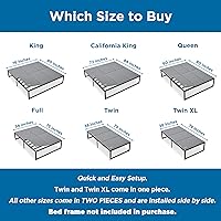 Vista 4 de Meliusly Tabla Bunkie de Servicio Pesado de 10mm Tamaño Full (54x75'') Diseño de Tabla de Cama de Perfil Bajo Patente Pendiente - Transpirable