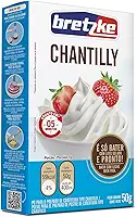 Bretzke – Mistura para Chantilly 50g | Preparo Rápido com Leite | Textura Firme e Cremosa | Ideal para Bolos, Tortas e Sobremesas