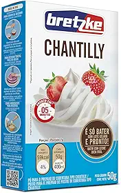 Bretzke – Mistura para Chantilly 50g | Preparo Rápido com Leite | Textura Firme e Cremosa | Ideal para Bolos, Tortas e Sobremesas
