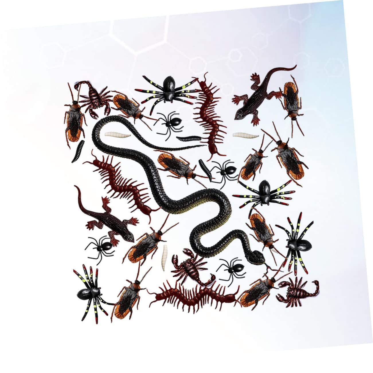 Alasum STK Gefälschte Spinnenstütze Gefälschte Schlangenrequisiten Aprilscherz Requisiten Halloween Knifflige Spielzeuge Halloween-Spielzeug Halloween-Ornamente Falsche Schlange