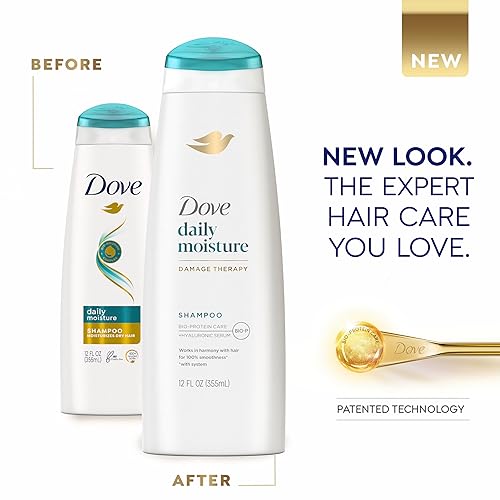 Miniatura 5 de Dove Champú Nutritive Solutions Daily Moisture hidratante para cabello seco 12 onzas líquidas 4 unidades