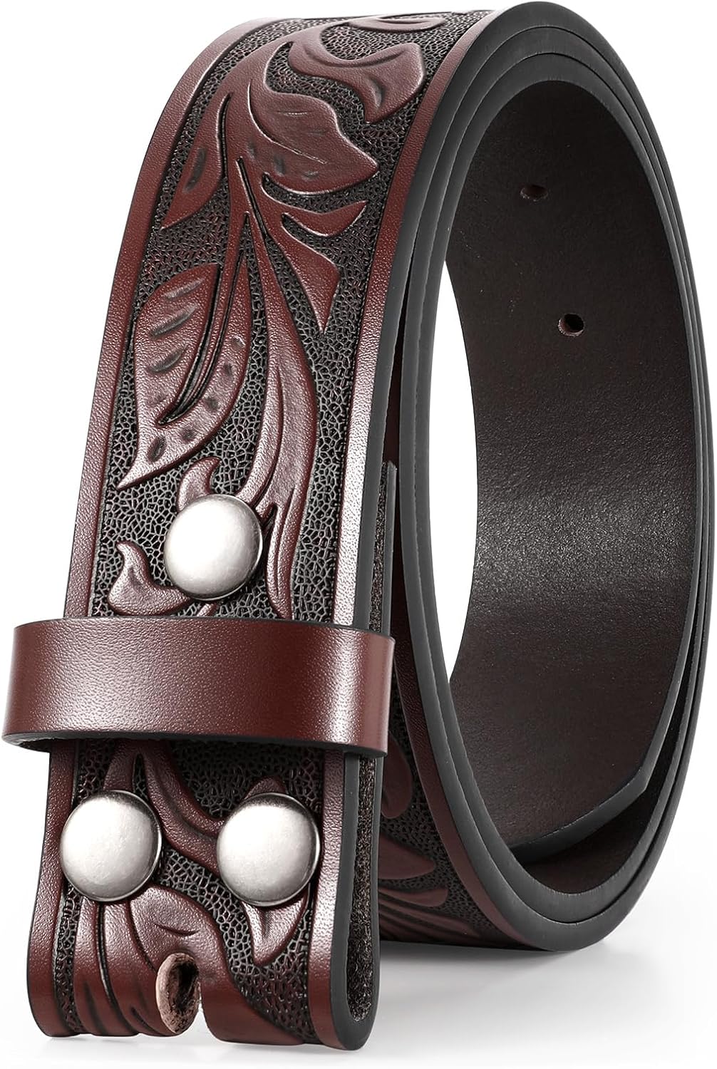 Ceinture Homme En Cuir Classique Réglable - Largeur 33mm Pour Costume, Jean Ou Travail