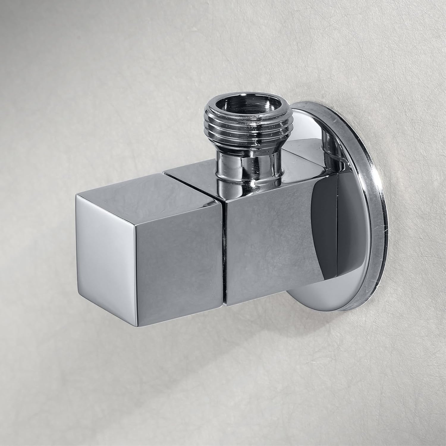 Bidet Sprayer for Toilet with 1.5m Stainless Steel Hose Square Spray Gun with Copper Bidet Sprayer One in and One Out Octagonal Valve Handheld Bidet Sprayer for Toilet with Round Base