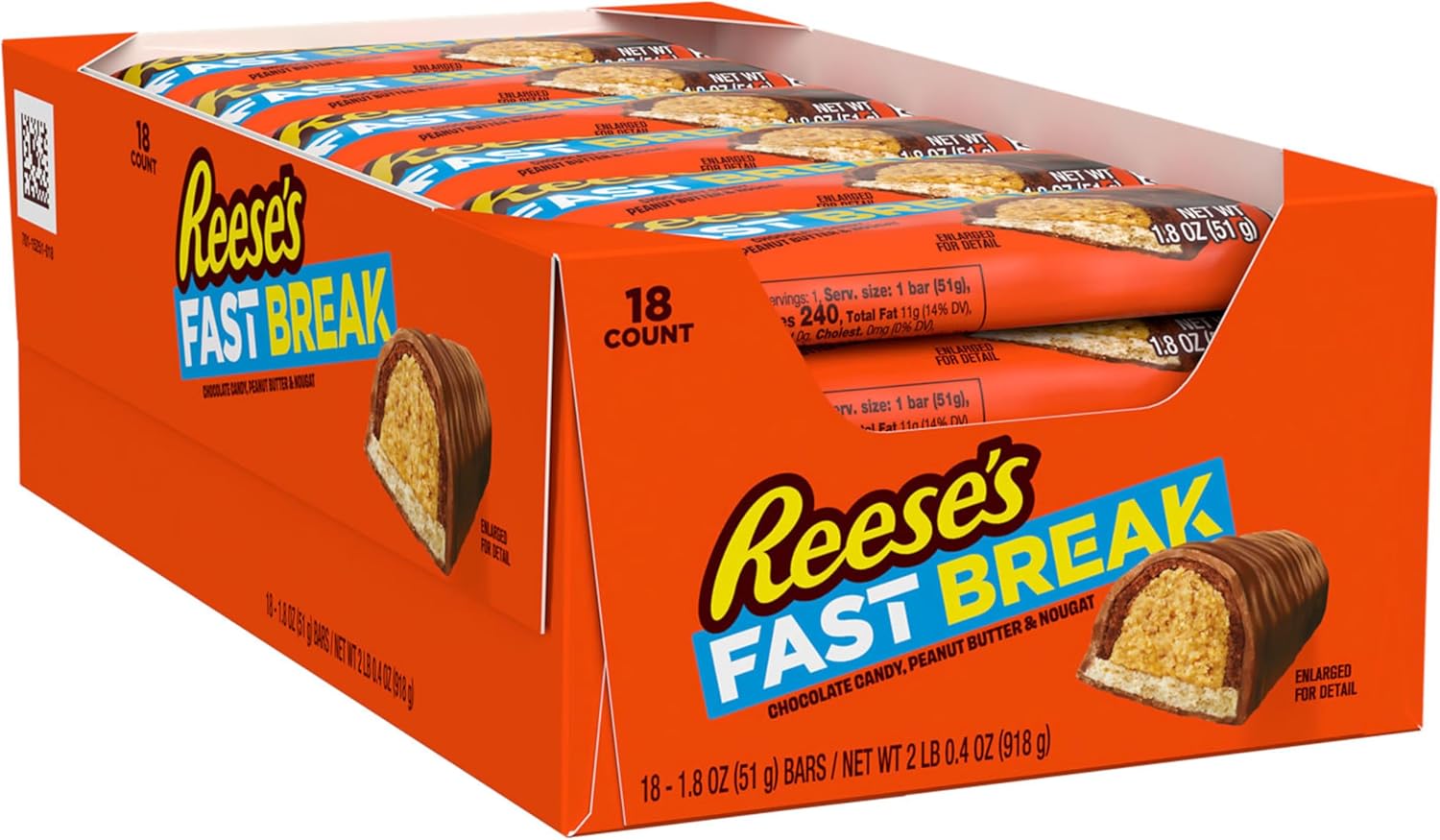 REESE'S FAST BREAK Peanut Butter Not Candy Bars
