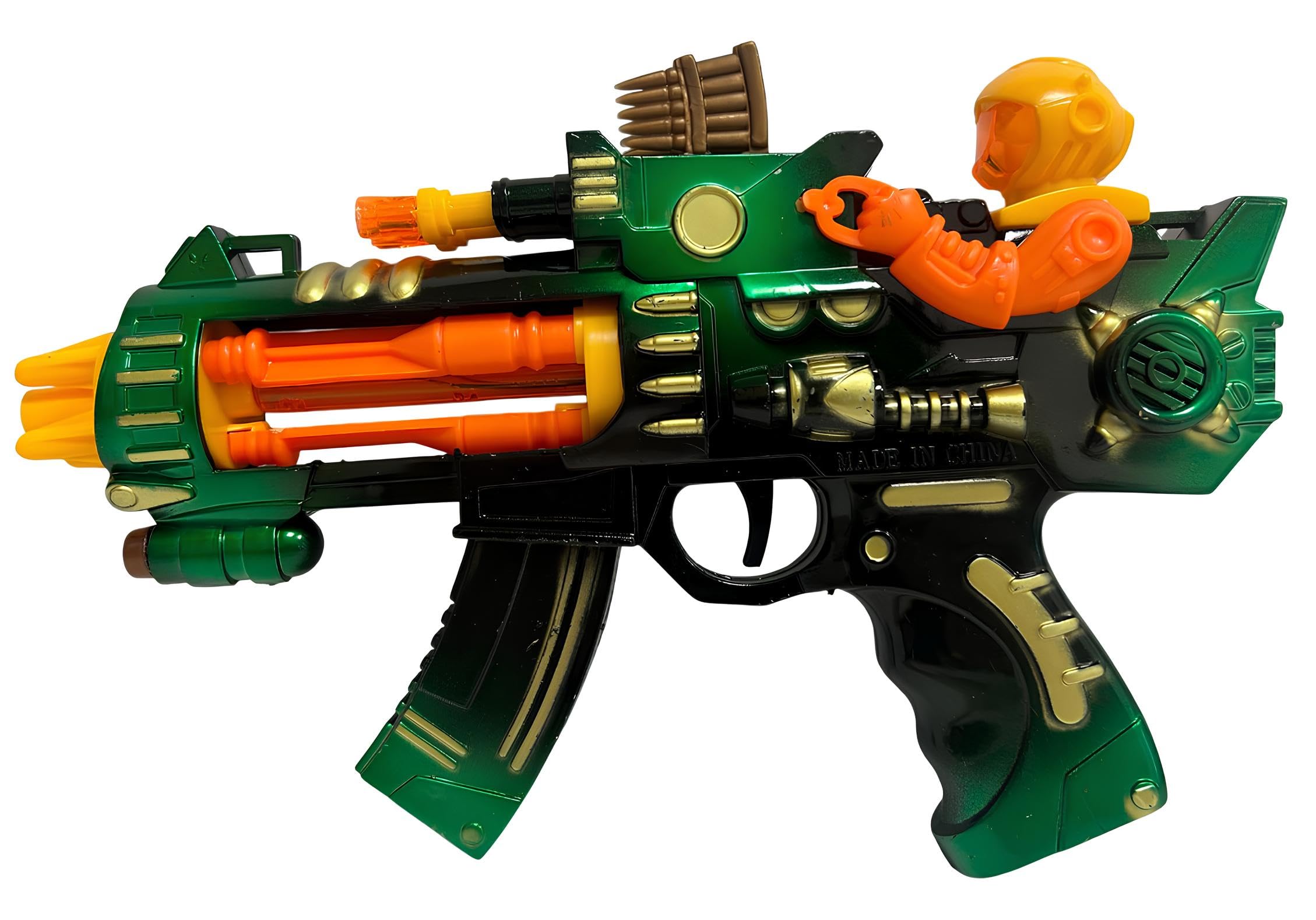 Mitra Giocattolo con Luci e Suoni cm 25 Fucile Giocattolo Bambini Mitra Pistola Giocattolo Mitra M4 Gioco con Luci e Suoni Mitragliatrice Giocattolo per Bambini a Batteria Gioco Fucile Mitragliatore