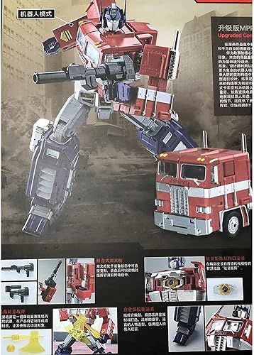 Miniatura 5 de LUTUME Juguetes transformadores, juguete convertidor gigante KO versión de aleación robot de deformación MPP-10 Optimus Prime Commander personajes