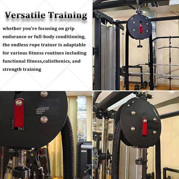 Cable Pulley System with Adjustable Resistance for Home Gym Exercise, Enhancing Grip Strength and Body Coordination