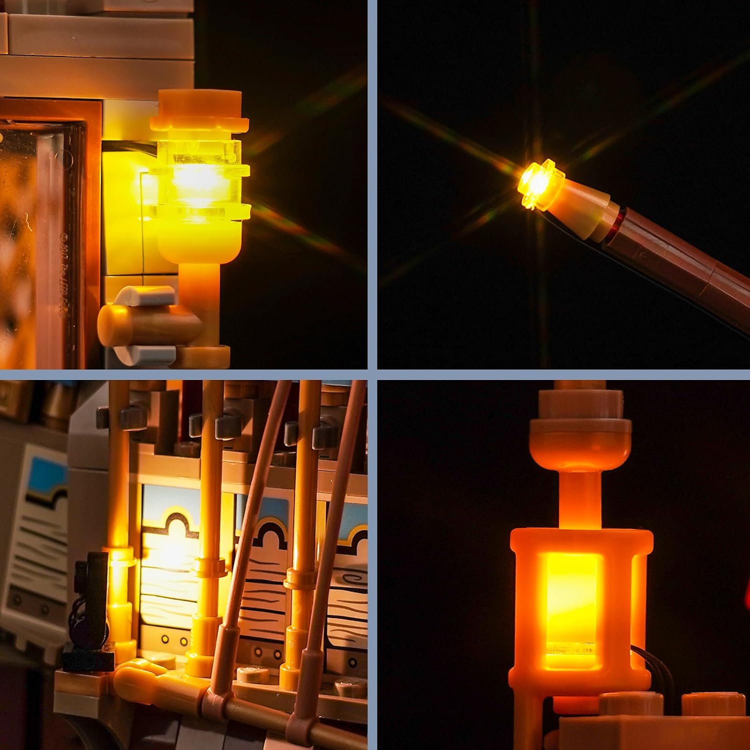 BrickBling Light Kit Compatible with Lego Triwizard Tournament: The Arrival, Creative Lighting Compatible with Lego 76440, No Bricks (RC Version Light)