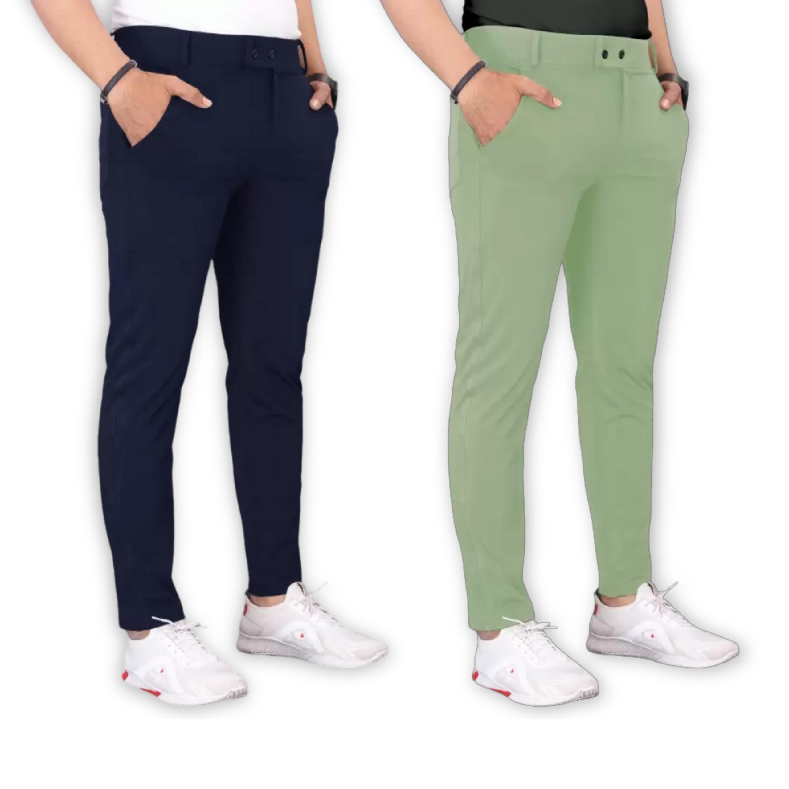 Men's Lycra Blend Stylish Slim Fit Trousers | Men's Regular Trouser | Men's Trousers for Office Formal Pants for Men | Trouser for Men | Formal Trousers for Men-picture-23