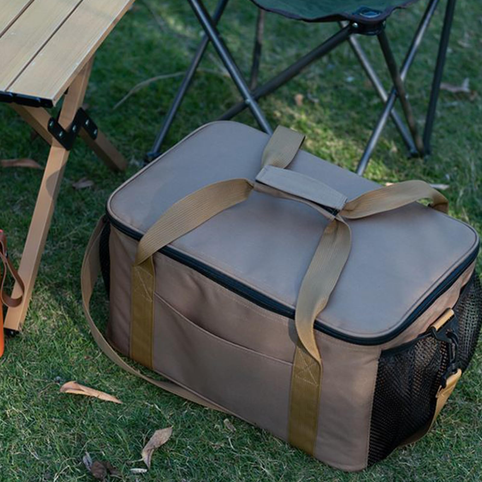 Borsa Portaoggetti da Campeggio Ampia capacità, Vano antigoccia, | Borsa Protettiva Per Fornello Da Trekking Sacche Organizer Antisversamento Dormitorio College Cucina Palestra Viaggio