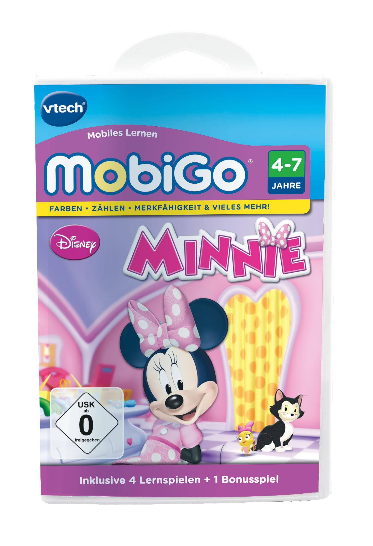 VTech 80-252904 - MobiGo Lernspiel Minnies Schleifen Boutique