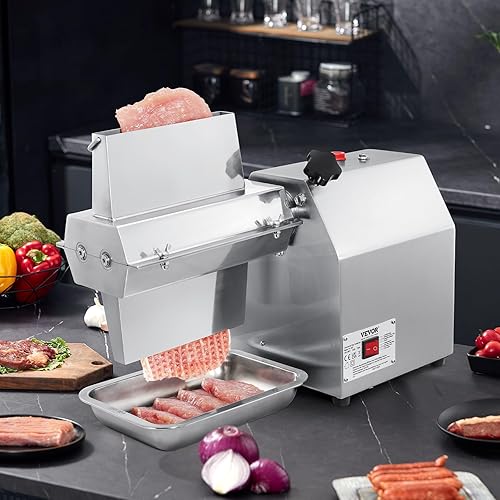 Miniatura 8 de VEVOR Ablandador de carne comercial, herramienta de cocina de acero inoxidable 304 resistente con pinza para carne, cepillo de limpieza y bandeja,