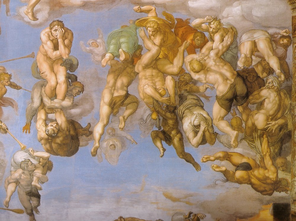 Michelangelo Angels Wall Mural grand format finition semi-gloss premium