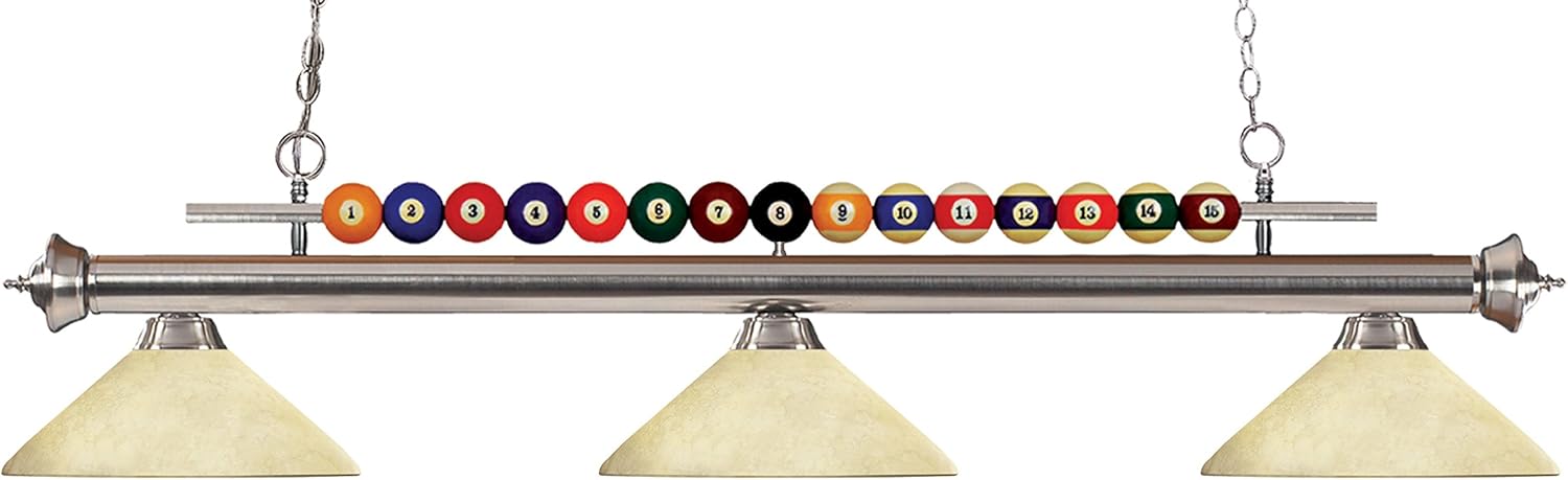 Z-Lite 3 Light Billiard Light 170BN-AGM14