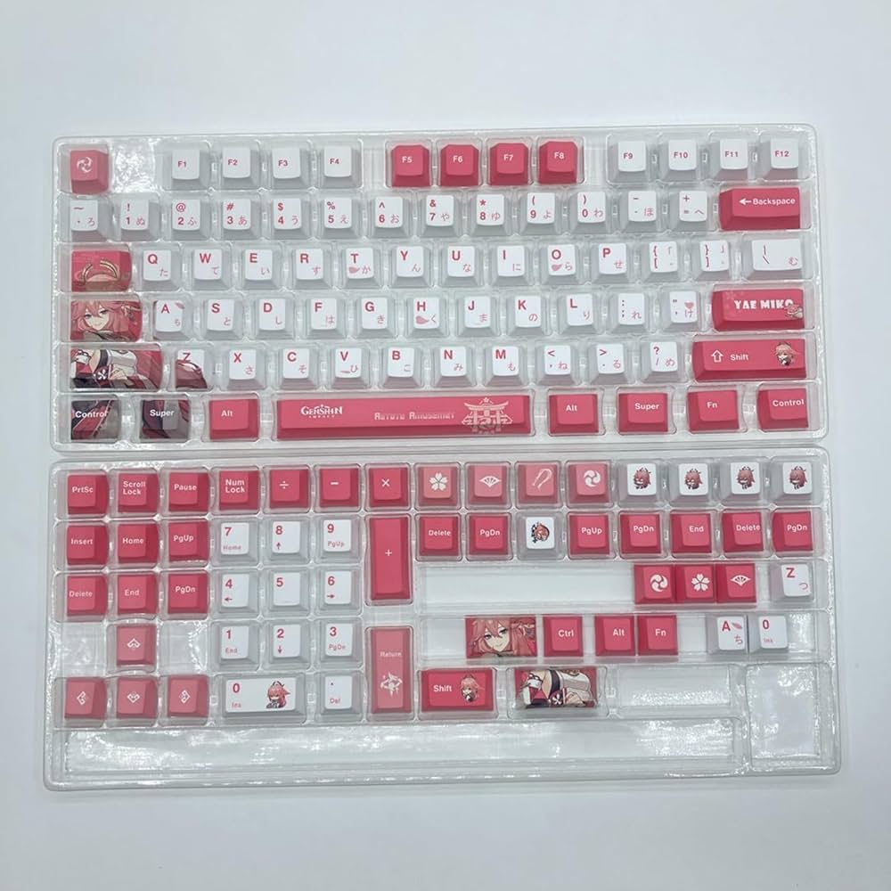 Amazon | 日本語配列 キーキャップ げんしん 原神 周辺 八重神子