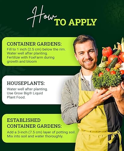 Miniatura 6 de FoxFarm FX14082 Happy Frog Bag - Bolsa para macetas de 12 cuartos de galón color marrón