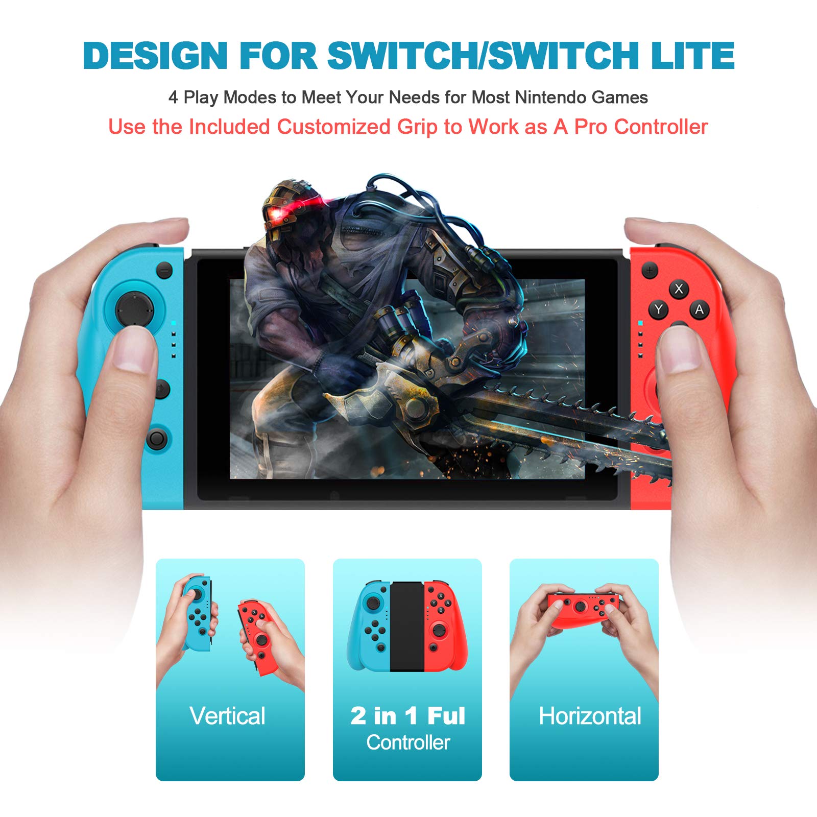 Wireless Controller for Nintendo Switch,BestOff Joypad Replacement with