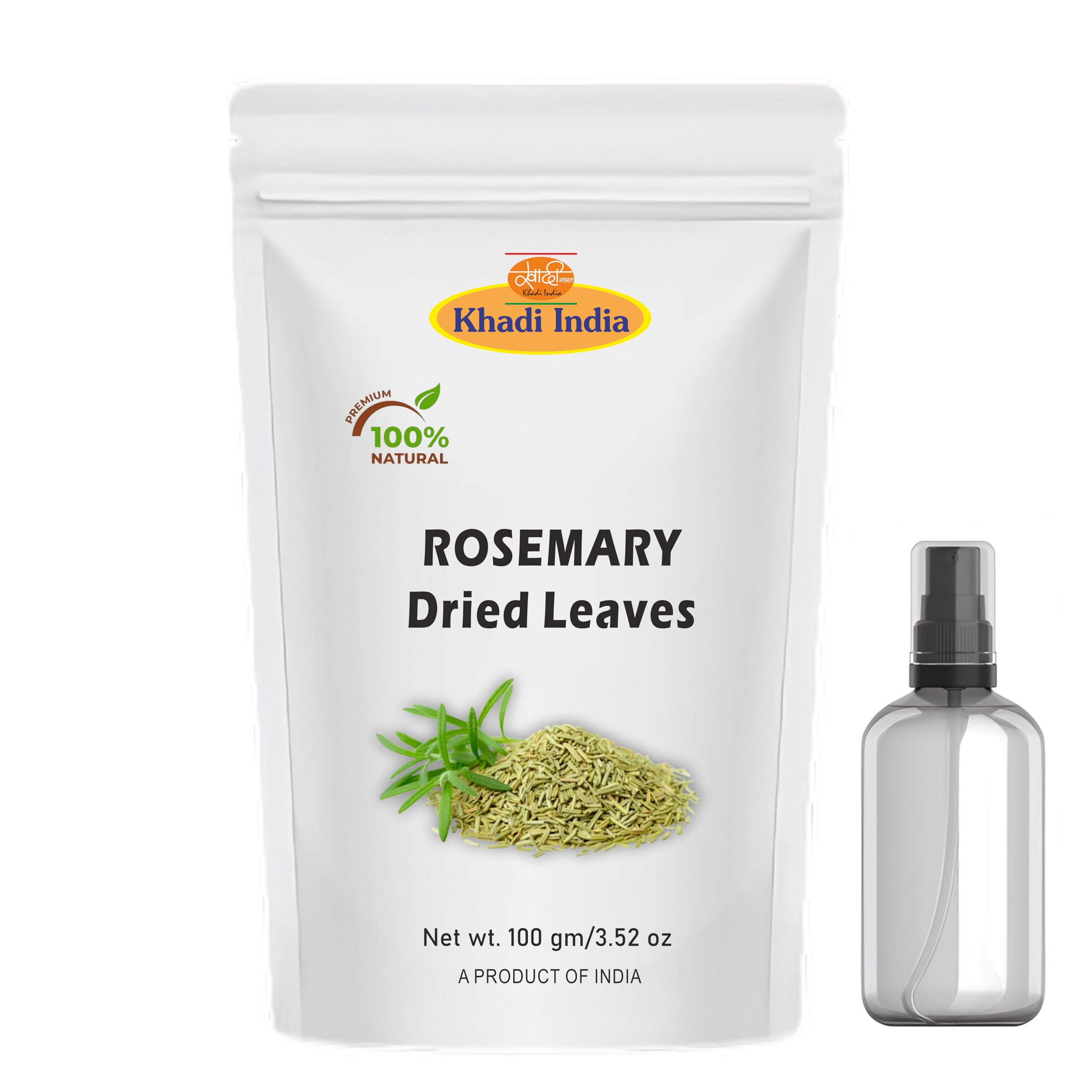 Khadi Herbal Rosemary Leaves - 100gm + FREE Mist Spray Bottle | Dried Rosemary | Pure & premium-image-40