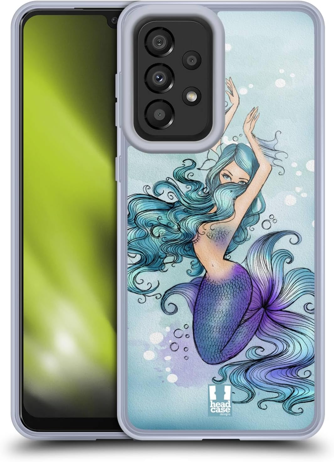 Head Case Designs Custodia Google Pixel 7 Sirena Paradiso Mitico - Protezione Militare Antiurto
