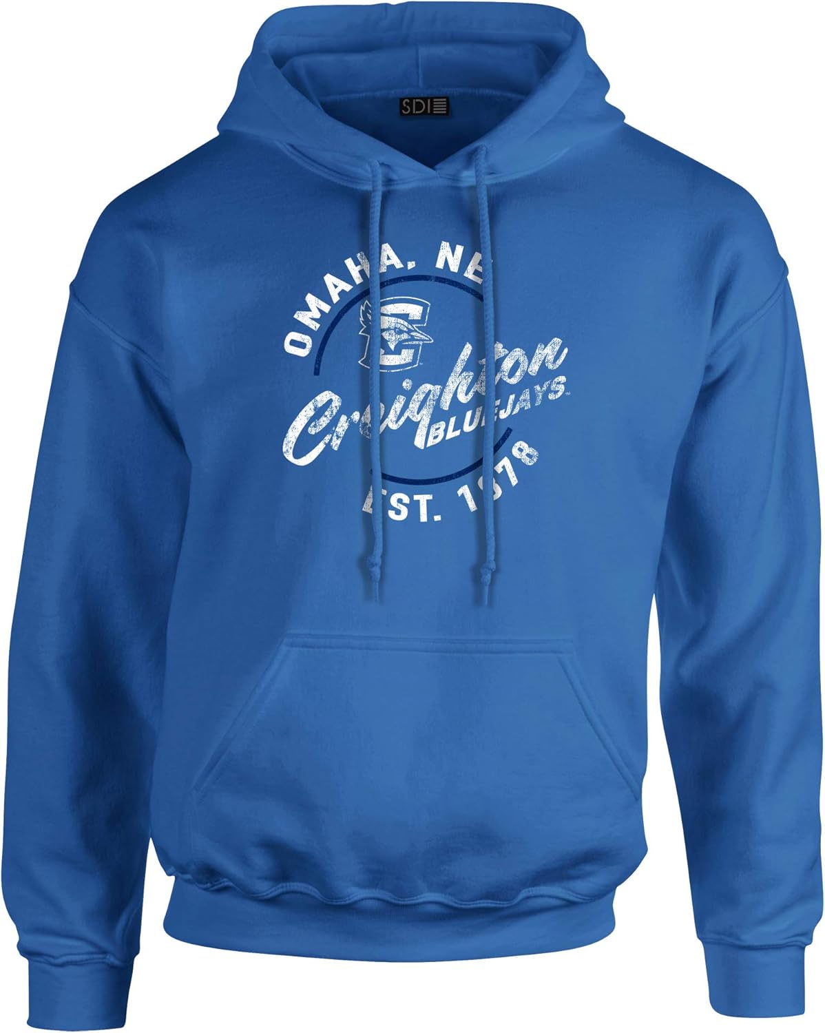 SDI 50/50 Cotton/Poly Hooded Sweatshirt, Vintage Script Design