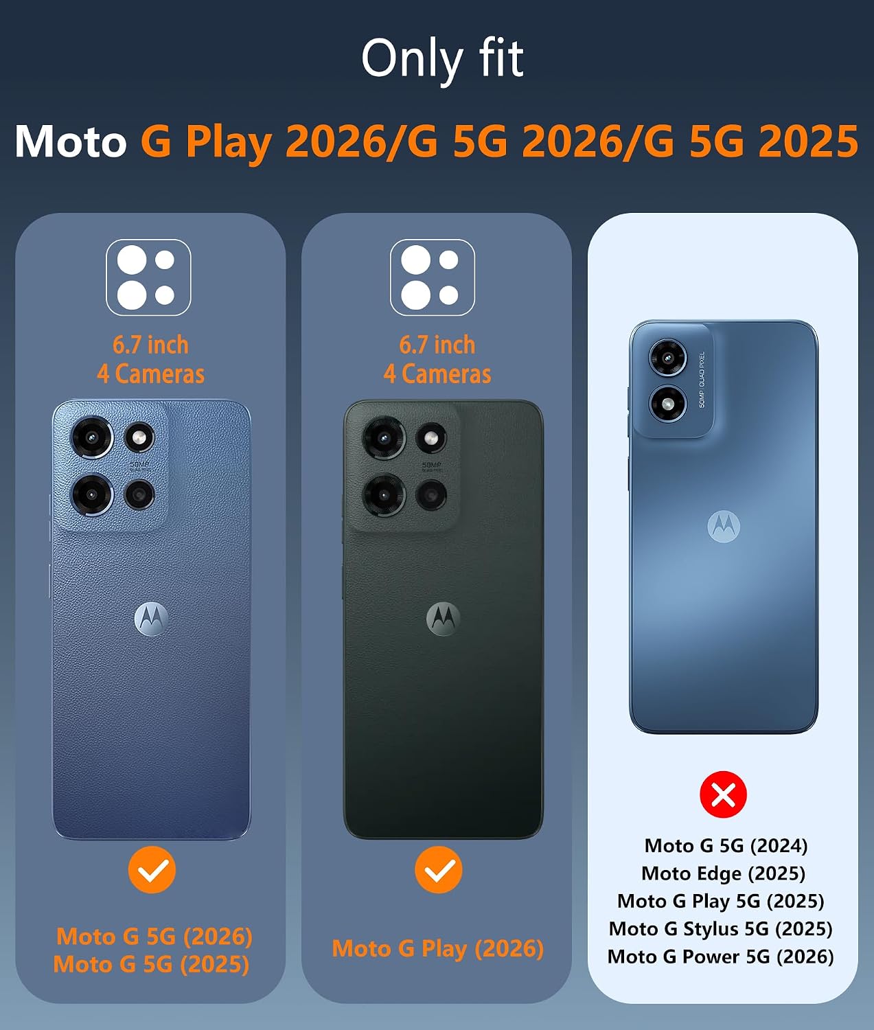 FNTCASE for Moto G 2026/2025 Case: for Moto G Play 2026 Case Magnetic Anti Yellowing Cell Phone Cover Drop Proof Rugged Protective Transparent Slim Cases 6.7 inch (Clear Magnetic)