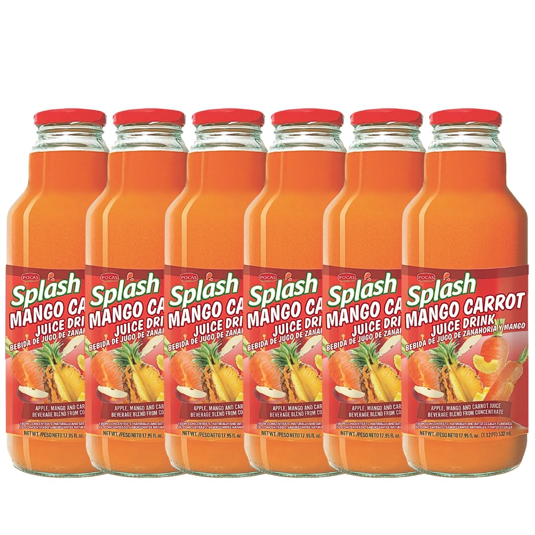 SPLASH Mango Carrot Juice Drink 532ml, 6 Pack