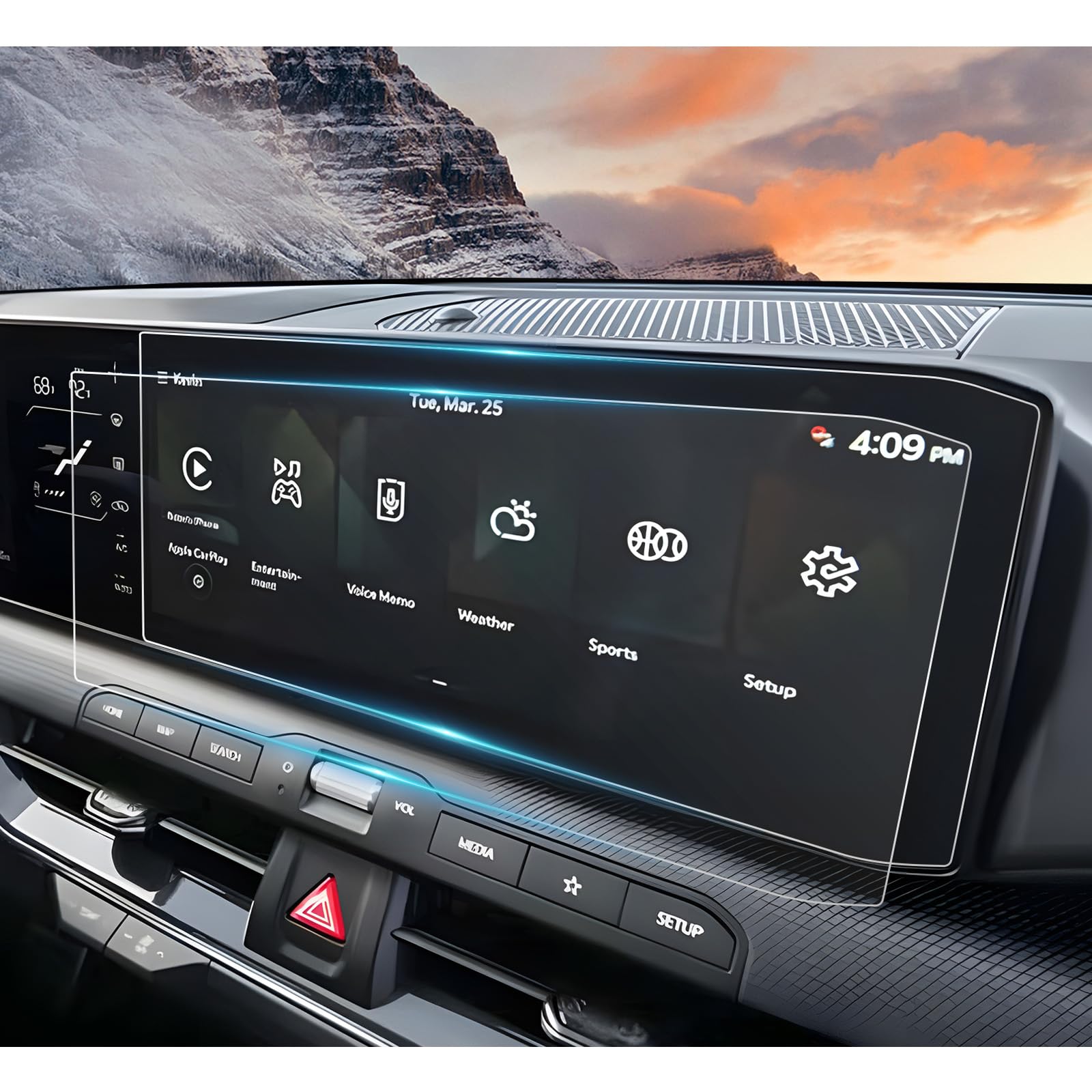 YEE PIN (2-Pack) Seltos 2027 Screen Protector for 2027 Kia Seltos (LX/S/EX/X-Line S/X-Line SX) 12.3" Infotainment Display Split Screen Saver for 2027 Kia Seltos Accessories Nano Film