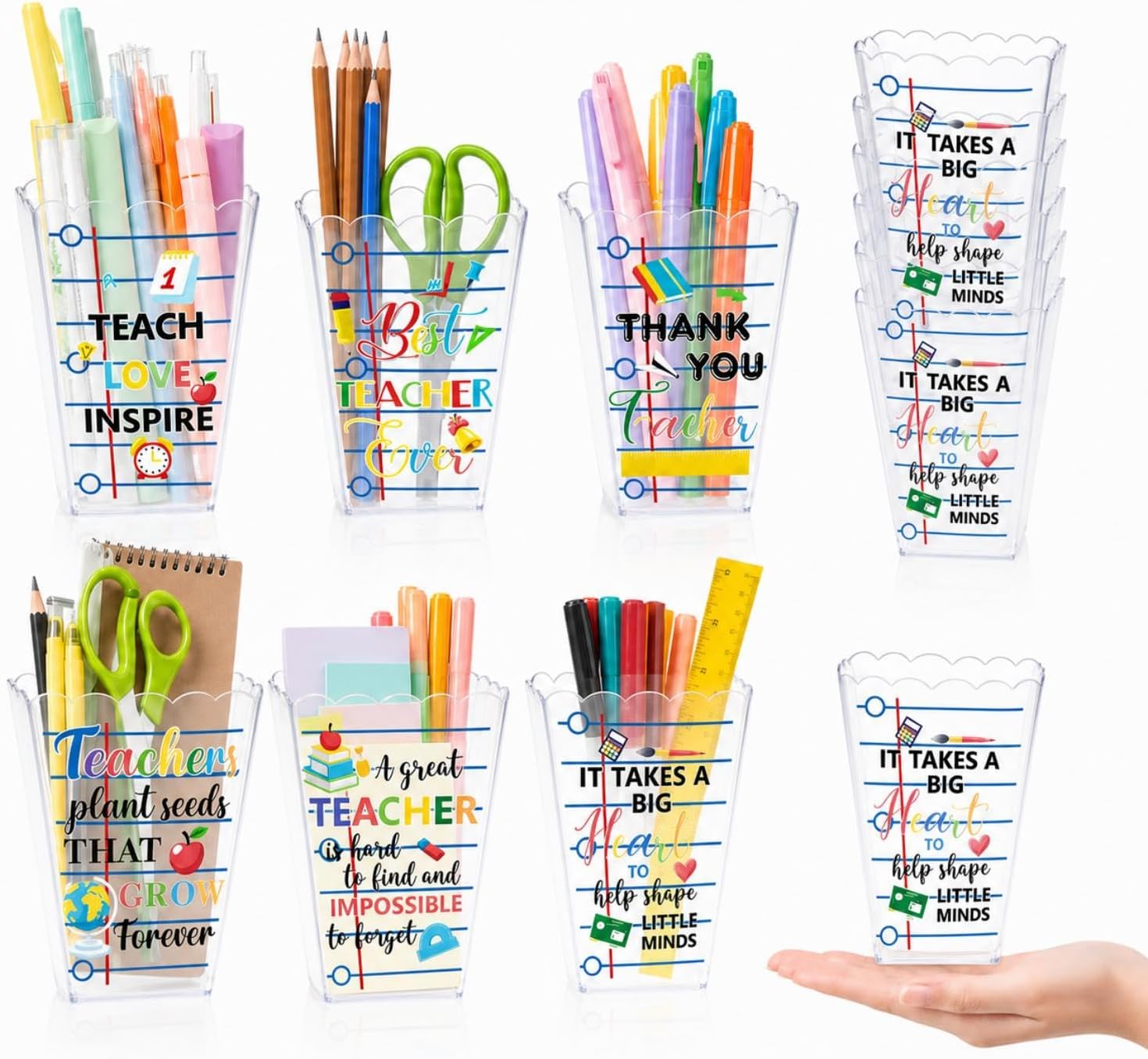 Mimorou 6 Pcs Teacher Gift Box Back to School, Notebook