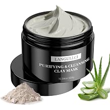 Clay Mask &amp; Mud Face Mask &ndash; Purifying Kaolin Clay Mask, Blackhead Remover &amp; Oil Control for Sensitive, Oily &amp; Dry Skin | Detoxifying Pore Cleanser &amp; Scrub | Helps Reduce Pores &amp; Acne | 10.5 oz