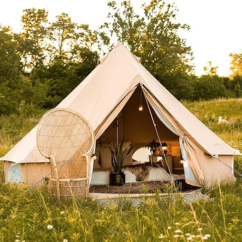 Fire Retardant 100% Cotton Glamping Tent Cover