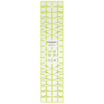 OmniAngle 4" x 18" Non-Slip Wedge Quilting Ruler by Omnigrid