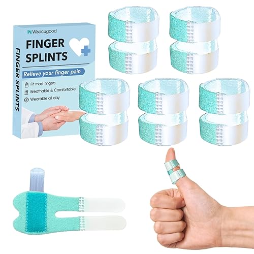 Miniatura 8 de 5 férulas para el dedo del pulgar, férulas de gatillo, soporte para el dedo, dedo de mazo lesionado, dedos rotos para enderezar, alivio del dolor,