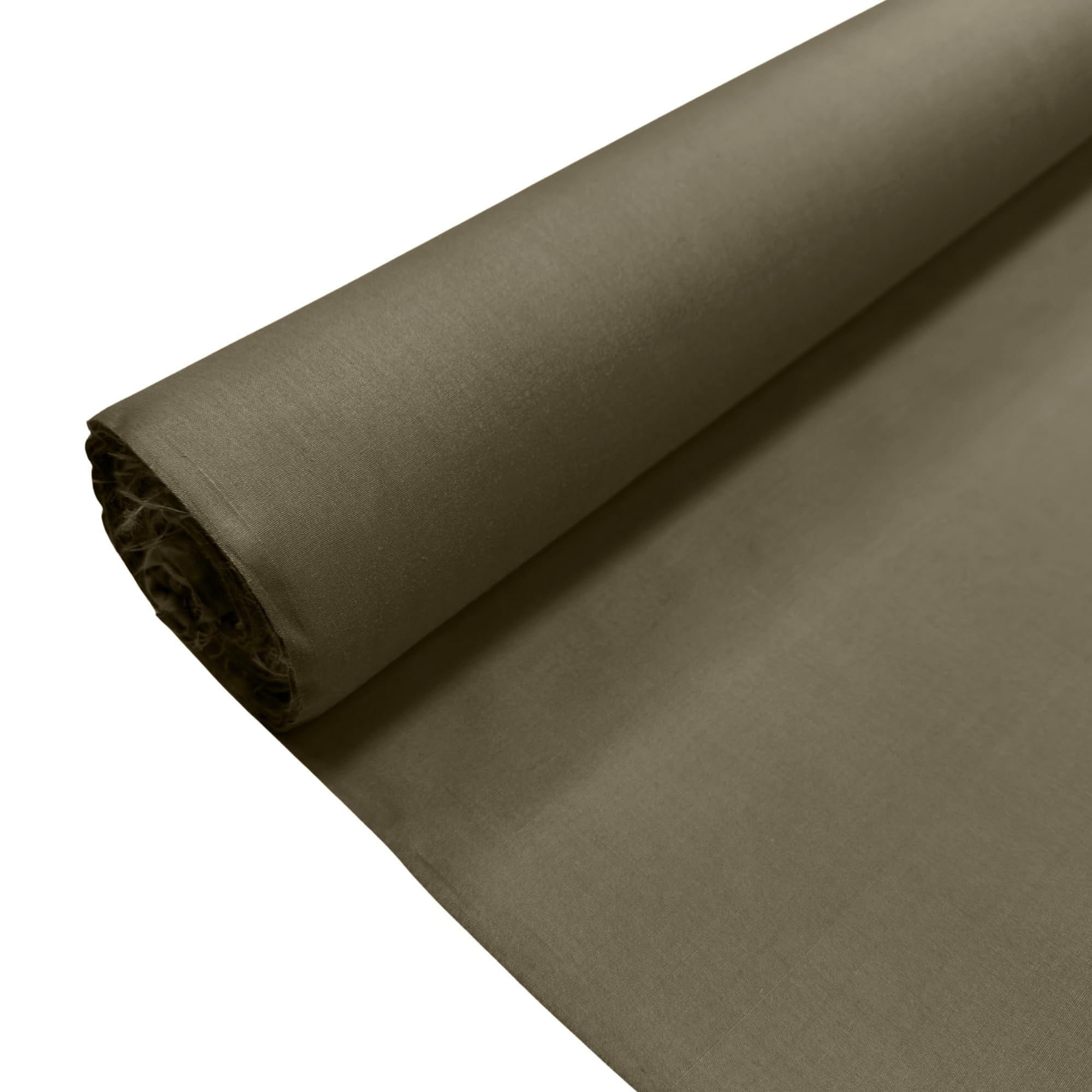 Khaki Plain Polycotton Fabric Dress Craft Poly Cotton Material | Fat Quarter (50cm x 55cm) | Soft Poly Cotton for Sewing, Dressmaking, Crafts, Bunting & Lining