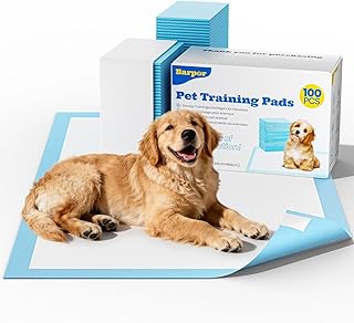 PIPI Matten für Hunde - Welpen Unterlagen 60x60cm Trainingspads für Hunde 100 Stück, Inkontinenzunterlage Einweg Wickelunterlage 5-Lagiges Design mit Schnell Trocknender Oberfläche