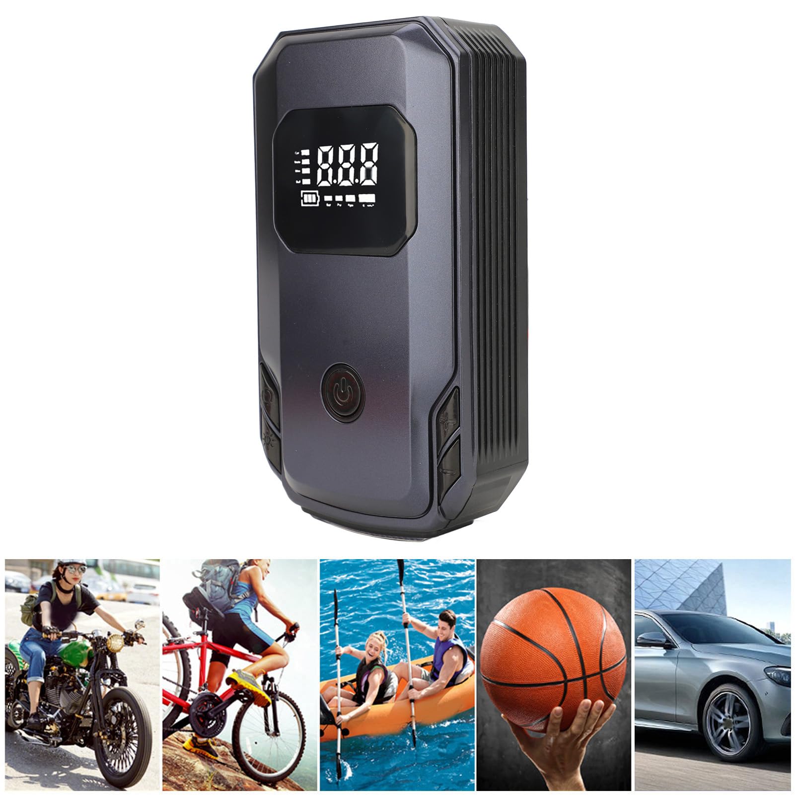 Rozrusznik Samochodowy 2000 MAh X 4, Urządzenia Rozruchowe, Zestaw Wzmacniający Akumulator, 150 PSI, Bateria Litowa do Uniwersalnych Pojazdów i urządzeń