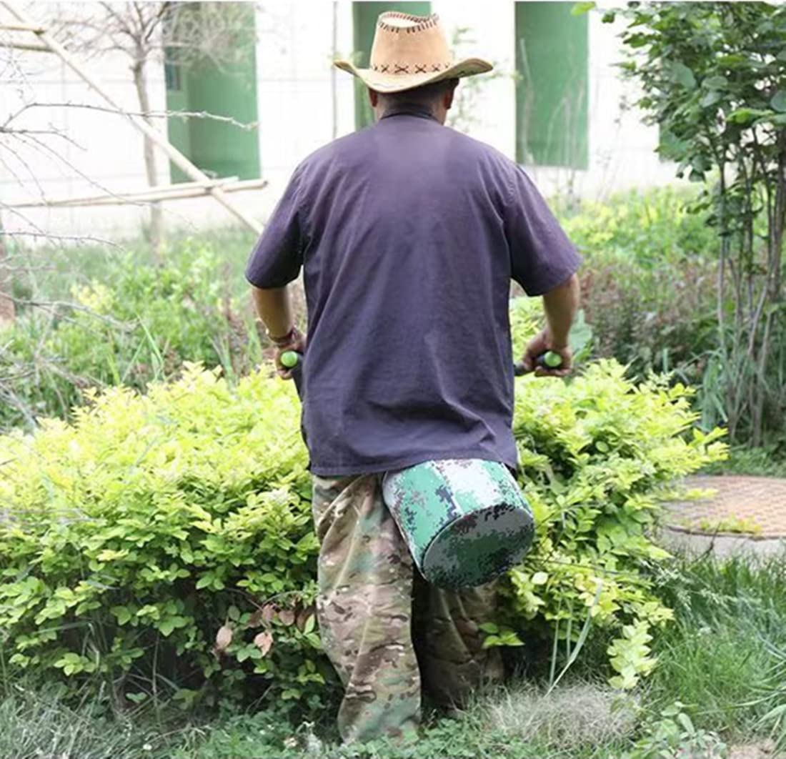 HANABASS Korean Gardening Hip Chair - Attached Cushion Stool With Strap For Weeding, Planting, Fishing, Outdoor Work