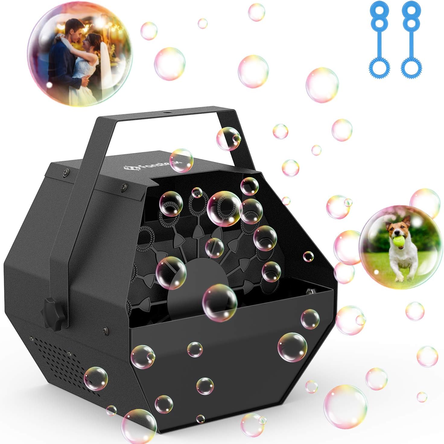 Fansteck Bubble Machine, Durable Automatic Bubble Blower for Kids, Professional Parties Bubble Machine with High Output, Automatic Bubbles Maker for Outdoor Or Indoor Use