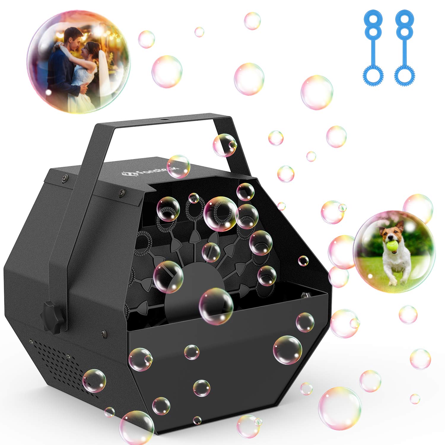 Fansteck Bubble Machine, Durable Automatic Bubble Blower for Kids, Professional Parties Bubble Machine with High Output, Automatic Bubbles Maker for Outdoor Or Indoor Use