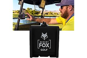 DESERT FOX GOLF - Phone Caddy - Black | Universal Phone Mount...