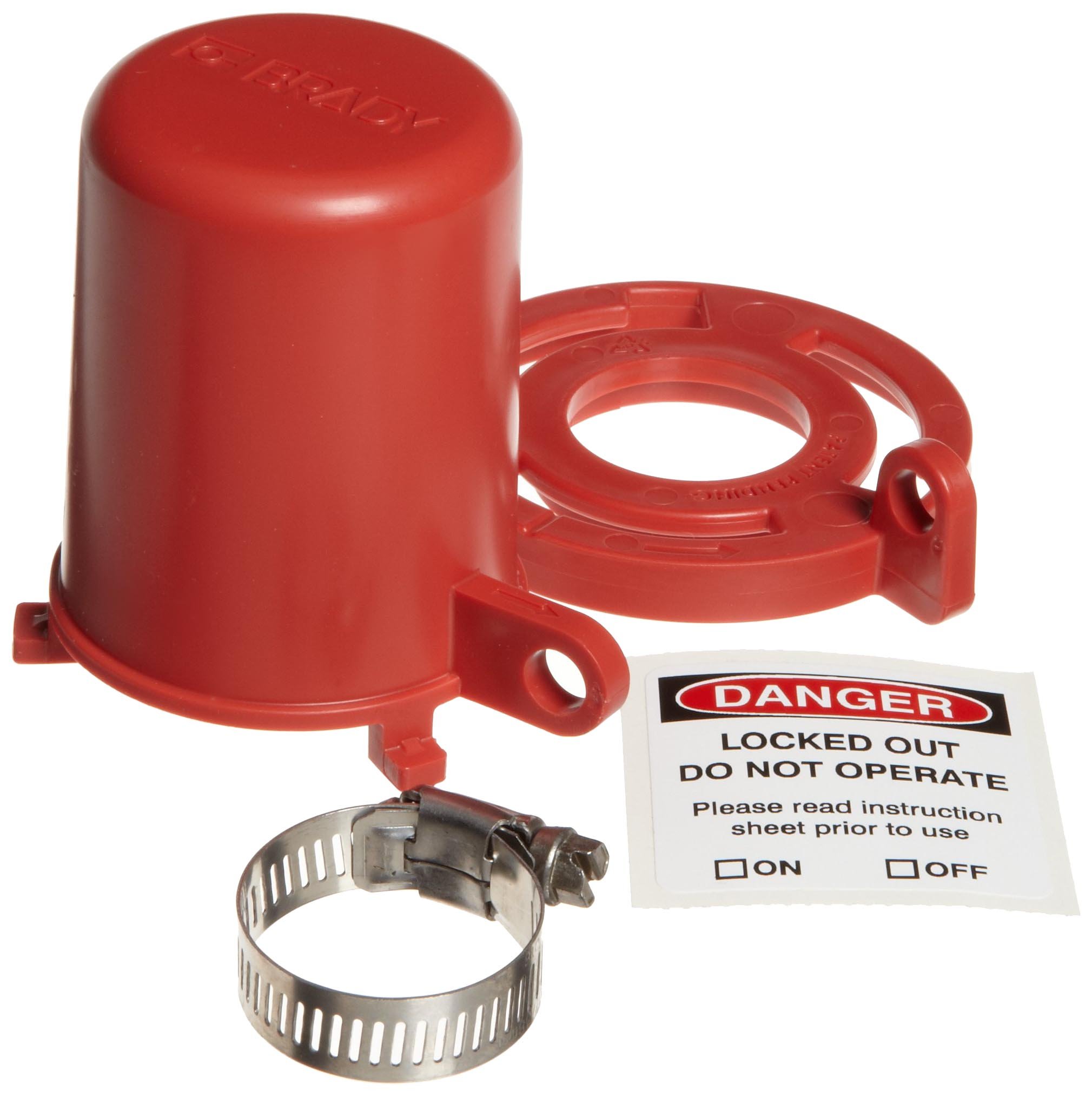 Brady 113232 Plug Valve Lockout, for 15/16" - 1-3/8" Valve Diameter