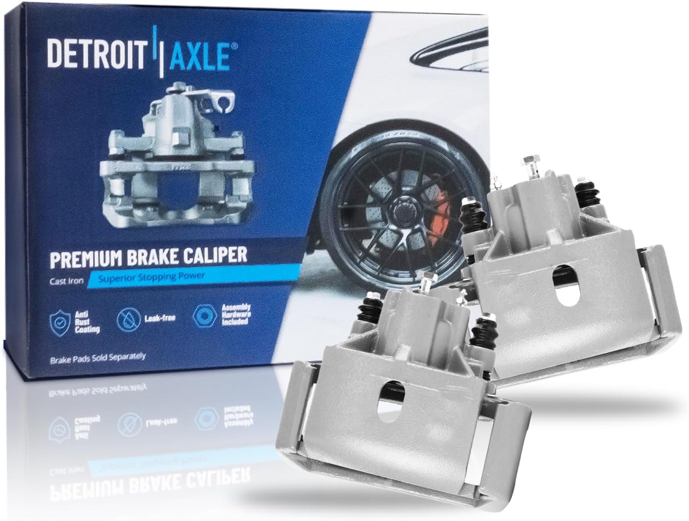 Detroit Axle Rear 2pc Brake Calipers for Chrysler Aspen