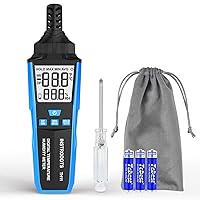 Vista 11 de Medidor de Temperatura y Humedad, Termómetro Higrómetro de Alta Precisión con Ambiente, Punto de Rocío, Termómetro de Bulbo Húmedo, Pantalla Dual